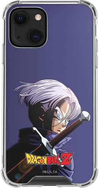 Skinit Clear Phone Case Compatible with iPhone 13 - Officially Licensed Dragon Ball Z Trunks Portrait Design