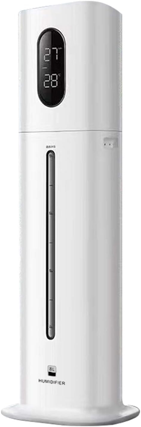 Humidifiers for Bedroom Large Room, AILINKE 2.1Gal/8L Humidifiers for Home Large Ultrasonic Top Fill Humidifier with 3 Speed Humidistat for Baby Kids Adults Yoga Sleep White01