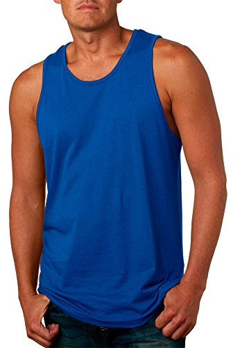 Next Level Apparel mens Next Level Premium Jersey Tank(3633)-ROYAL-M