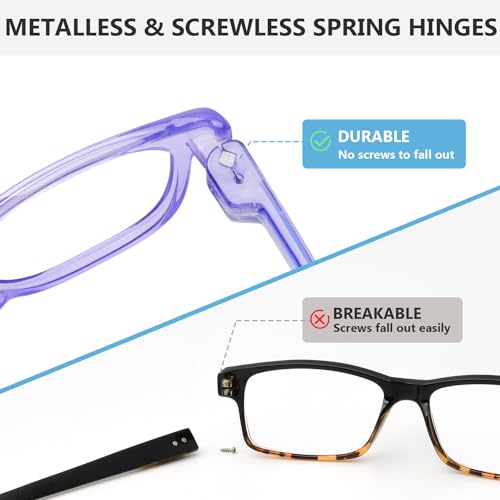 Image of Eyekepper Reading Glasses 0.5, Readers for Women, 6 Pack Stylish