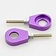 GOOFIT 15mm Performance Kettenspanner Set MotorradketteReregulator Pitbike Ersatz für ATV Scooter Moped Violett