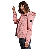 Fermeture zippée Superdry Femme Veste Storm Sonic Luxe Hybrid Rose Poudré Montauk 40