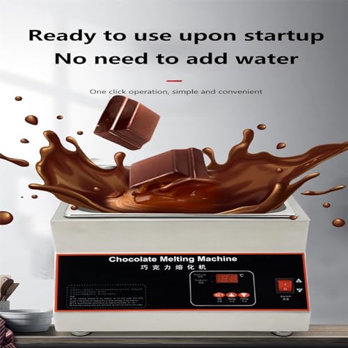 Máquina eléctrica para templar chocolate 500W acero inoxidable miniatura 6
