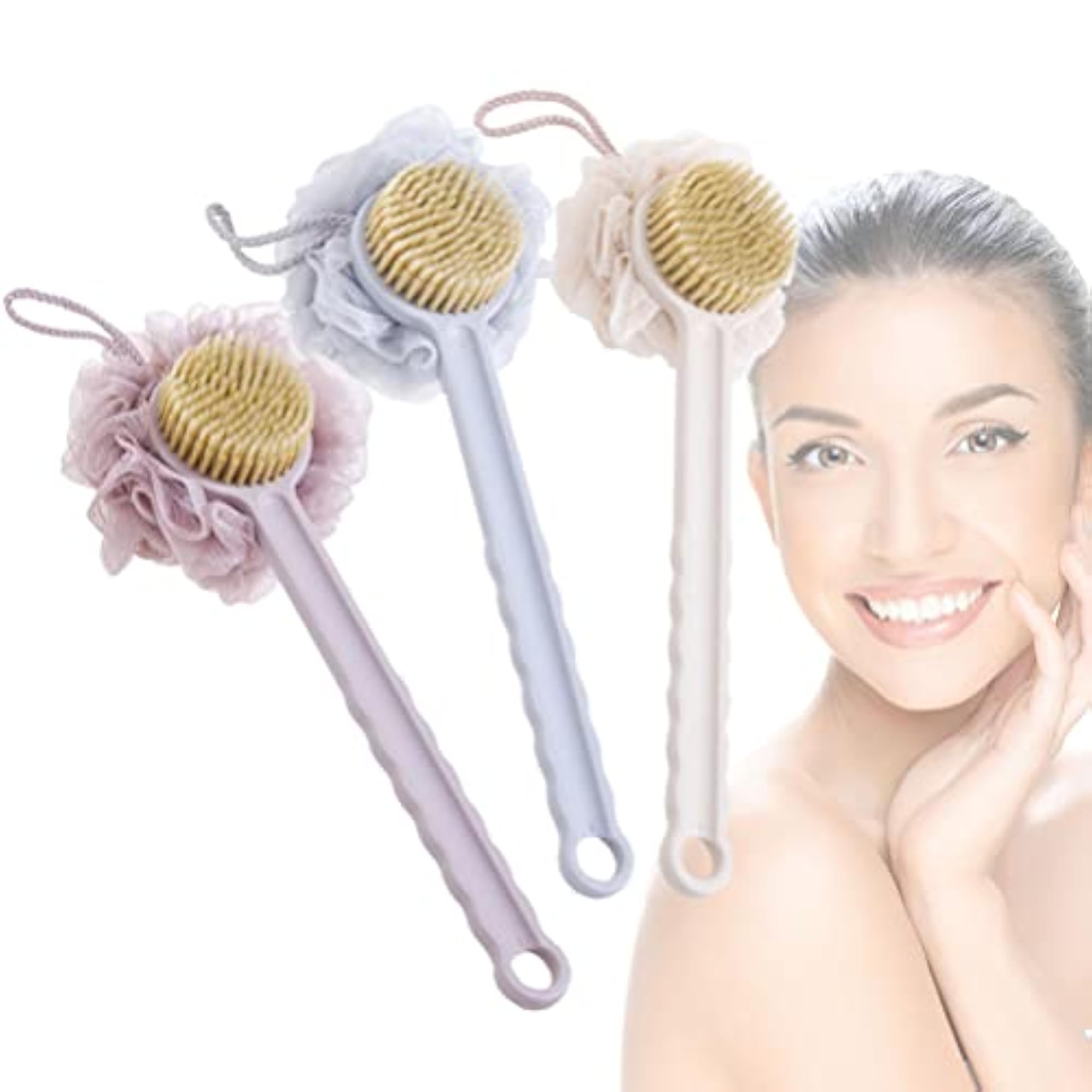 Double Sided Soft Shower Body Brush for Exfoliating
