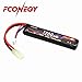 Fconegy 2S 7.4V 1200mAh 20C Lipo Battery Pack with Small Tamiya Plug for for Airsoft Gun/Rifle