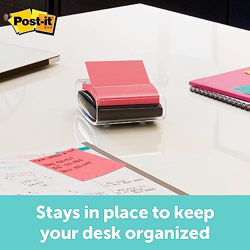 Post-It Pop-up Notes Dispenser, 3x3 in, Black Base Clear Top, Pack Includes a 45-Sheet Pad (WD-330-BK) (Pack of 6) - image 2