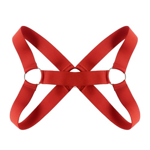Image of Mens Harness Belt Nylon Elastic Body Shoulder Strap Sexy Halter Club Wear Cosplay Costume