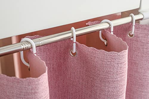 Teanea Solid Bottom Bunk Bed Blackout Curtains Privacy Cloth Single Size Twin Size For Men Women Teen Collage Students, 1 Panel, Pink #TOP2