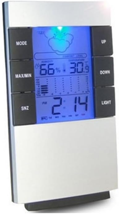 Weather Clock Electronic Air Temperature Humidity Hour Meter Thousand Calendar Alarm Screen