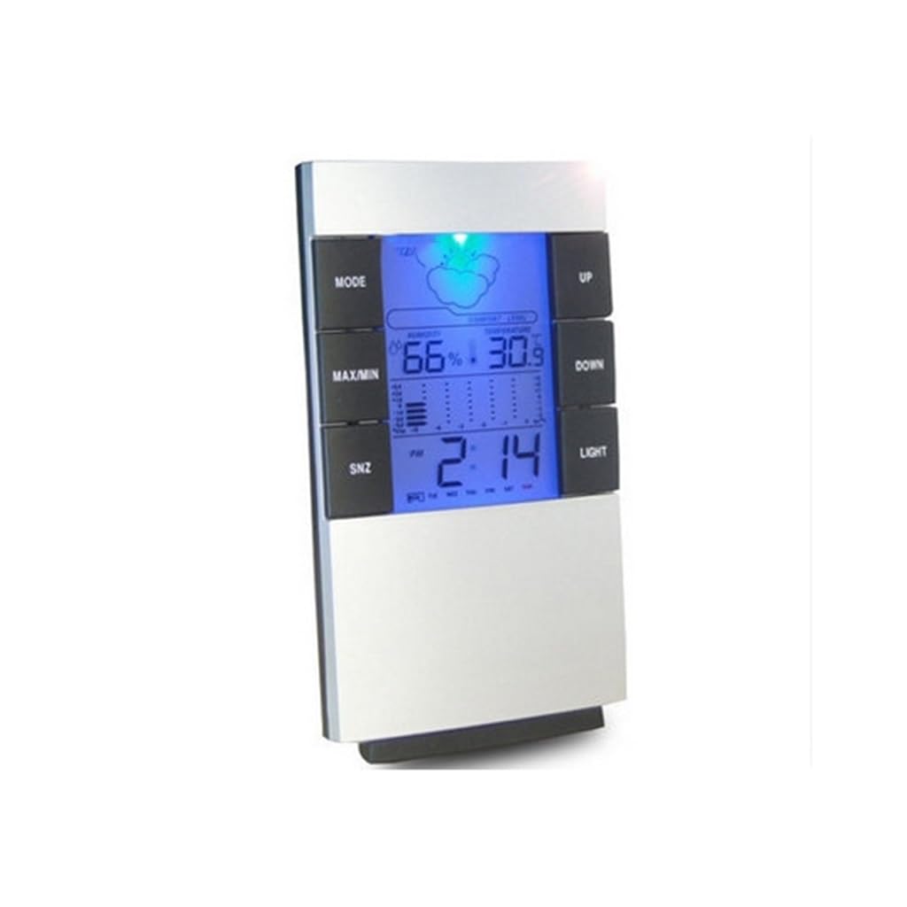 Weather Clock Electronic Air Temperature Humidity Hour Meter Thousand Calendar Alarm Screen