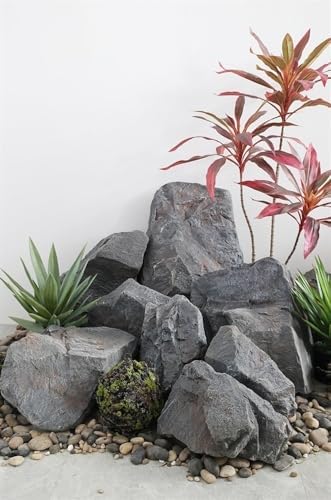 Durable PU Foam Fake Rocks for Landscaping - Artificial Rock Covers for Yard Décor, Well Covers & Garden Decoration, Lightweight, Weather-Resistant Faux Stone Enhancements