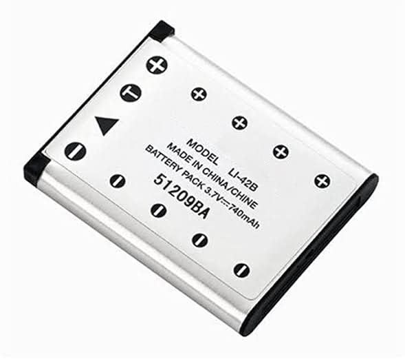 Camera Battery Rechargeable Lithium-Ion Battery (3.7V, 740mAh) -...