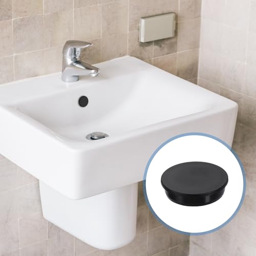 Image of uxcell 2Pcs Silicone Hole Plug, Waterproof Round Rubber Stoppers Bottle Seal Plugs Tube Pipe End Caps for 67mm /2.64 inch Hole for Bathtub Bottle, Black