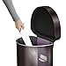simplehuman 45 Liter / 12 Gallon Semi-Round Sensor Automatic Trash Can, Dark Bronze