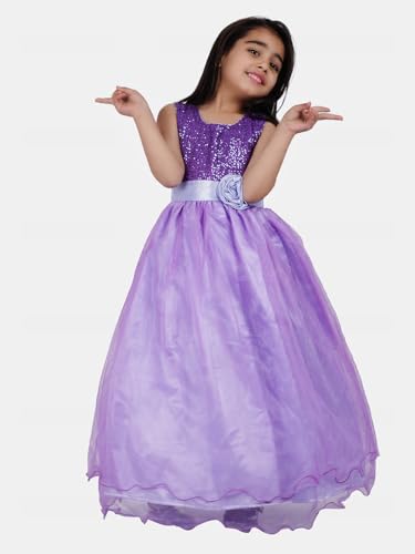 Image of Ripening Kids Sequined Ball-Gown for Your Little Princess's Birthday Celebration Girls' Dresses
