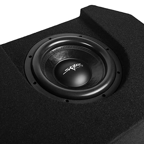 Image of Skar Audio Dual 10 inch Loaded VD Series Ported Subwoofer Enclosure Compatible with 2019-UP Chevrolet Silverado /GMC Sierra Crew Cab Trucks