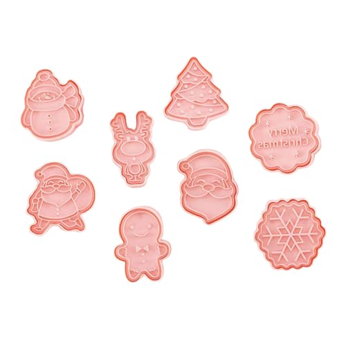 Alipis 16piezas Moldes De Galletas De Navidad Cortadores De Fondant De Para Hornear De Repostería y Decoraciones