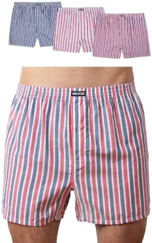 Snocks American Boxershorts Herren aus Bio-Baumwolle, 3er-Pack | weite Passform, lockerer Fit, kein juckendes Etikett, komfortabler Bund, Unterhosen Herren, Gr. S-4XL
