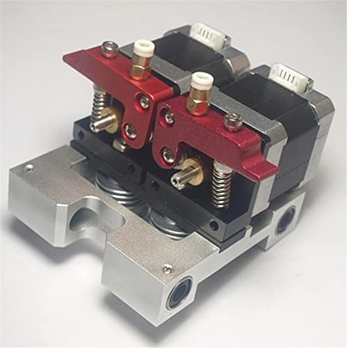 Lysee 3D Printer Parts & Accessories - Reprap Replicator 3D Printer Metal Dual Direct extruder kit 1.75 mm Filament with 17 Stepper Motor Dual extruder Carriage
