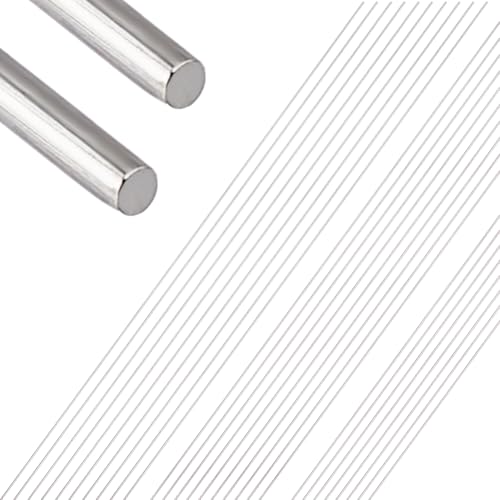 SUPERFINDINGS Edelstahl Federdraht 18 Gauge 304 Silber Schmuckdraht 1mm Diameter 403mm/Stück Für DIY Schmuckherstellung Und Kunsthandwerk