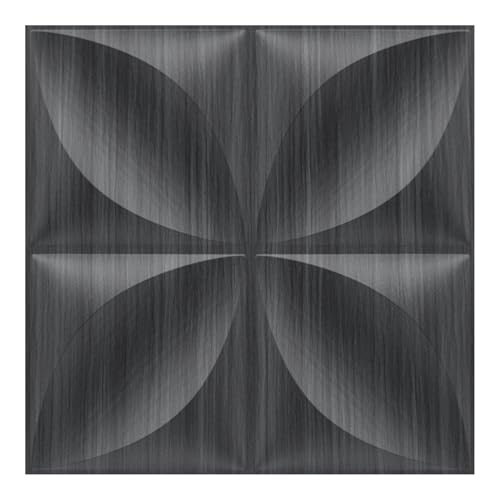 Image of Kayra Decor PVC Wall Panel Butterfly Design Grey Pine Wood Color 19.7 inch x 19.7 inch (Pack of 18) - Covers 48.51 Sq. Ft.