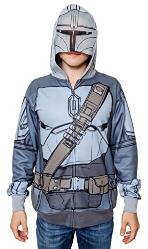 Sweat Mandalorian Star Wars anthracite XL pull à capuche pour fan - 4
