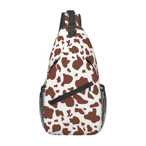 Sac bandoulière imprimé vache ergonomique et léger pour le quotidien