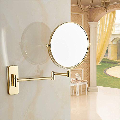 Miroir de vanité de salle de bain réglable et extensible double face - 4