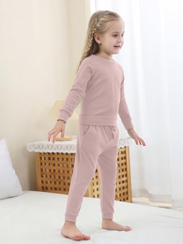 GUISBY Kids Toddler Boys Girls Pajamas Sets, Daily Snug Fit Sweatshirt 2 Piece Sets4