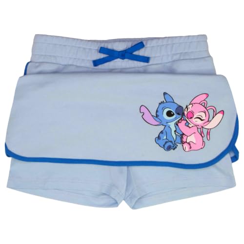 Image of Disney Princess, Lilo and Stitch, Minnie Mouse, Moana and Frozen Girls 2-Piece Sets - Short Sleeve T-Shirt and Skort for Kids