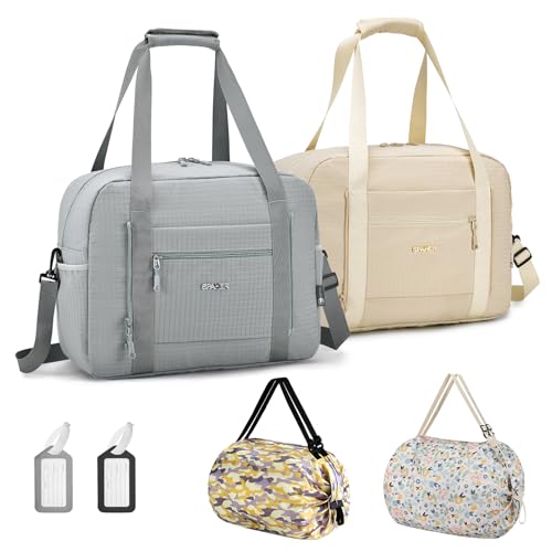 SPAHER 2X Bolsa de Viaje 40x30x15 British Airways Equipaje de Mano Bolsa de Deporte Gimnasio Impermeable Bolsos Maternidad Hospital Fin Semana Mujer Hombres Gym Bag Cabin Bag con Bolsillo Húmedo