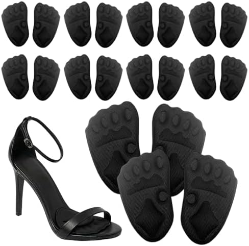 2026 Upgraded Metatarsal Pads for Women Men, Breathable Shoe Inserts, Ball of Foot Cushions for Pain Relief, Comfort Non-Slip Foot Pads. (Black)