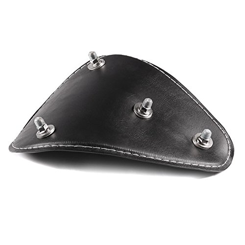 Selle Avant/arrière Pour Royal Enfield Electra - Cuir Noir - Neuf
