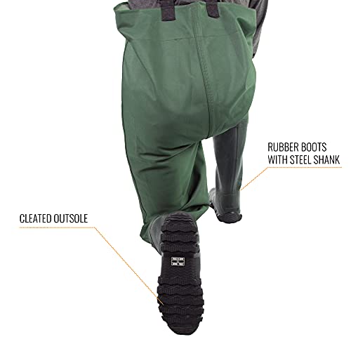 FROGG TOGGS Cascades 2-ply Poly/Rubber Waterproof Fishing Bootfoot Chest Wader for Fishing4