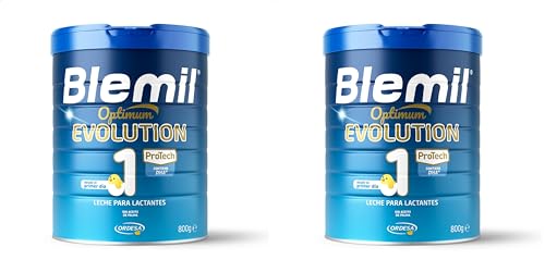 Blemil 1 Optimum Evolution | 800g | Leche de Inicio en polvo para Bebé desde el Primer Día (Paquete de 2)