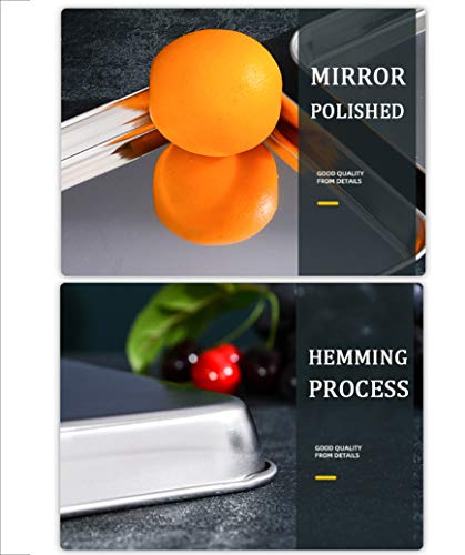 3 Pack Professional Medical Surgical Stainless Steel Dental Procedure Tray Thickening Lab Instrument Tools Trays -Flat Type (10.5" * 8.0" * 1.0", 3) #TOP4