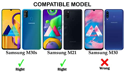Image of Jkobi Hard PC Crystal Bumper Shockproof Back Cover Case for Samsung Galaxy M30s | Samsung Galaxy M21 with Camera Protection (Matte Black)