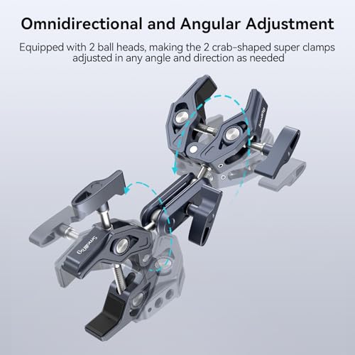 Image of SMALLRIG Super Clamp Arm, Double Clamp Mount