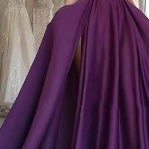 Robe longue en satin violette idéale pour vos soirées de gala chic