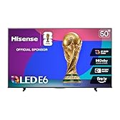 Hisense 50" E6 Cinema Series Hi-QLED 4K UHD Smart Fire TV (50E6QF, 2025 Model) - AI Light Sensor, Dolby Vision · Atmos, Voice Remote with Alexa, Motion Rate 120, HDR 10+ Adaptive, Game Mode Plus
