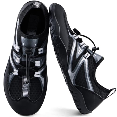 Image of WateLves Water Shoes Mens Womens Barefoot Beach Swim Shoes Quick-Dry Aqua Socks Pool Shoes for Surf Yoga Water Aerobics