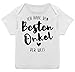 Statement Sprüche Baby - Ich Habe den besten Onkel der Welt schwarz - 56-62 - Weiß - Bester Onkel - E110B - Kurzarm Baby-Shirt Jungen und Mädchen