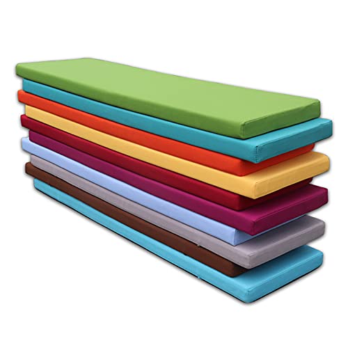 Wasserdichtes, dickes Bank-Sitzkissen für 2- und 4-Sitzer-Stühle, 5 cm, abnehmbarer und waschbarer Reißverschluss, perfekt für Innen- und Außenbereich, Terrassenschaukelmöbel