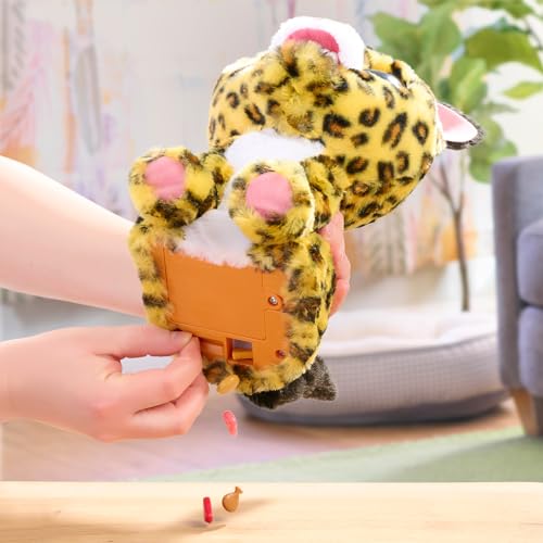 Just Play furReal Lil Wilds Lolly The Leopard Interactive 8-inch Plush Stuffed Animal with Over 35 Sounds and Reactions, 6-Pieces, Kids Toys for Ages 4 Up