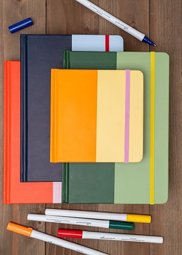 Image of Hello, Artist! Journal, A5, 5.7 inch x 8.2 inch, Navy Blue /Blue, Dotted Paper, 180 Pages, Suitable for Any Dry Media, For Writing, Travel, Business, Work, School