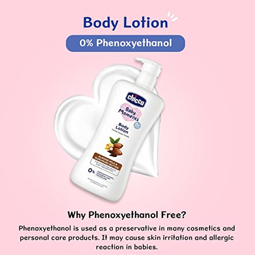 Image of Chicco Baby Moments Body Lotion for Babies, 650ml | Almond Milk & Murumuru Butter | Quick Absorb Formula with Natural Ingredients for Ultra Soft Skin | Dermatologically Tested | Parabens & Phenoxyethanol Free