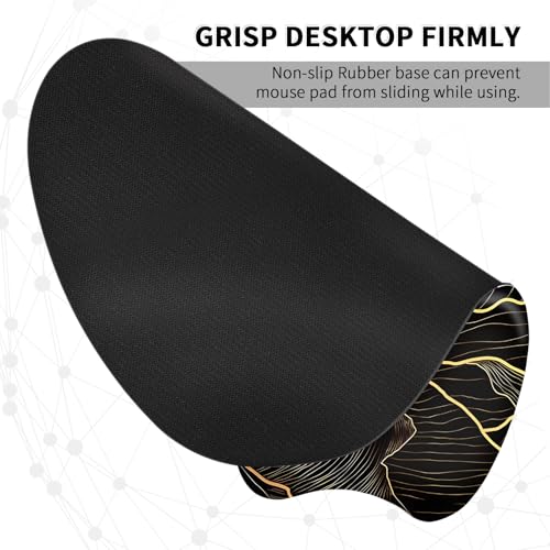 Image of EooCoo Ergonomic Mouse Pad with Wrist Support, Mousepad with Memory Foam Wrist Rest and Non-Slip Base for Computer, Cafe, Home & Office, 9.64 x 8.26 in Office Desk Accessories