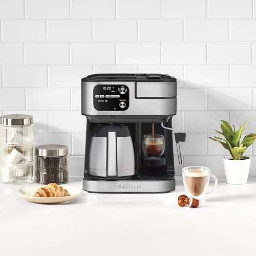 Cuisinart Coffeemaker, Coffee Center Barista Bar 4-In-1 Coffee Machine, Single-Serve Coffee, Espresso & Nespresso Capsule Compatible, 10-Cup Thermal Carafe, Black, SS-4N1TNAS by Cuisinart - Image 4
