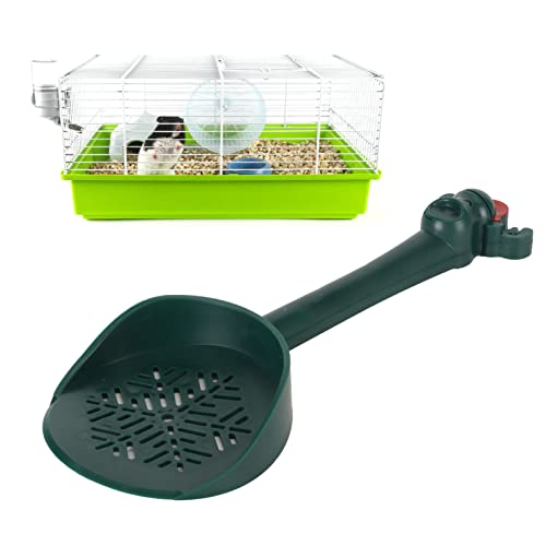 Pá para Limpeza de Hamster, Cabo Longo, Peneira Profunda, Suprimentos para pá de Limpeza para Pequen
