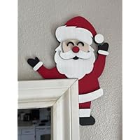 Weihnachts Türrahmen Deko Aus Holz - Weihnachtsmann & Rentier Dekoration